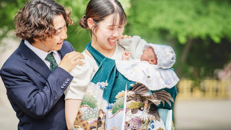 産着（のしめ）のかけ方・使い方・着せ方