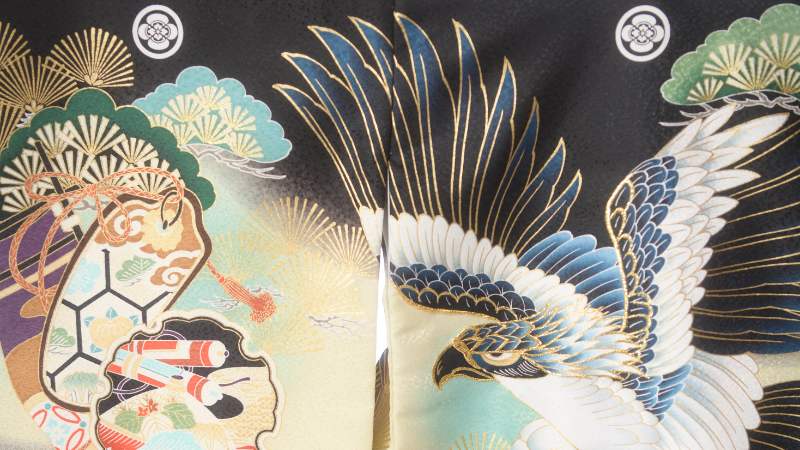 お宮参りのしめ(黒色)